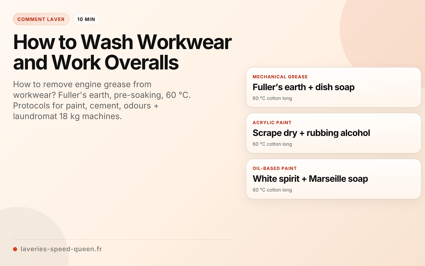How to Wash Workwear and Work Overalls